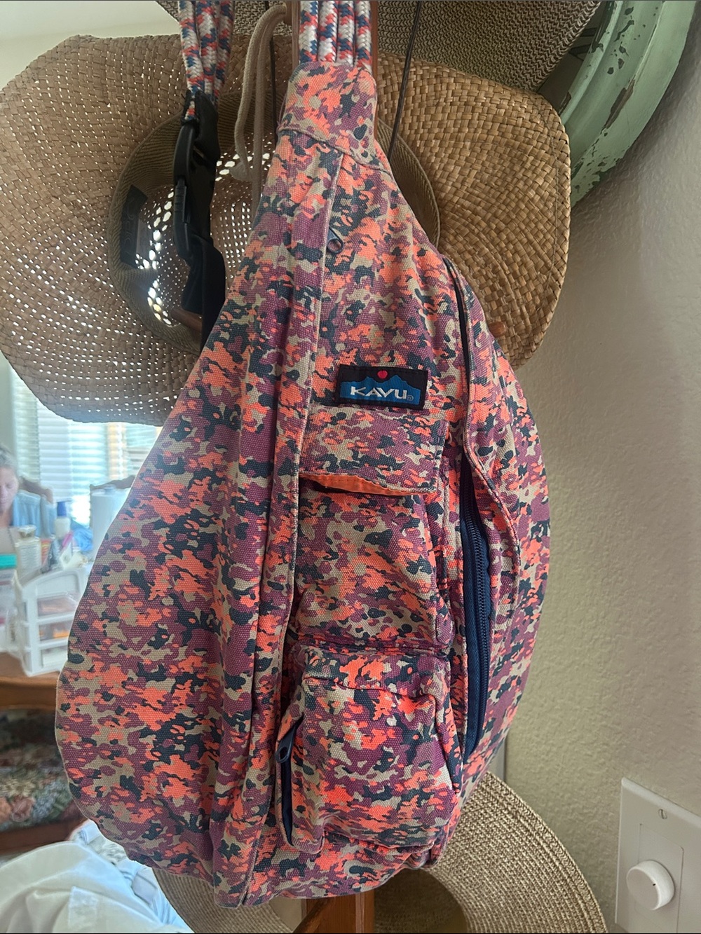 Kavu Coral Camo Rope Sling Bag